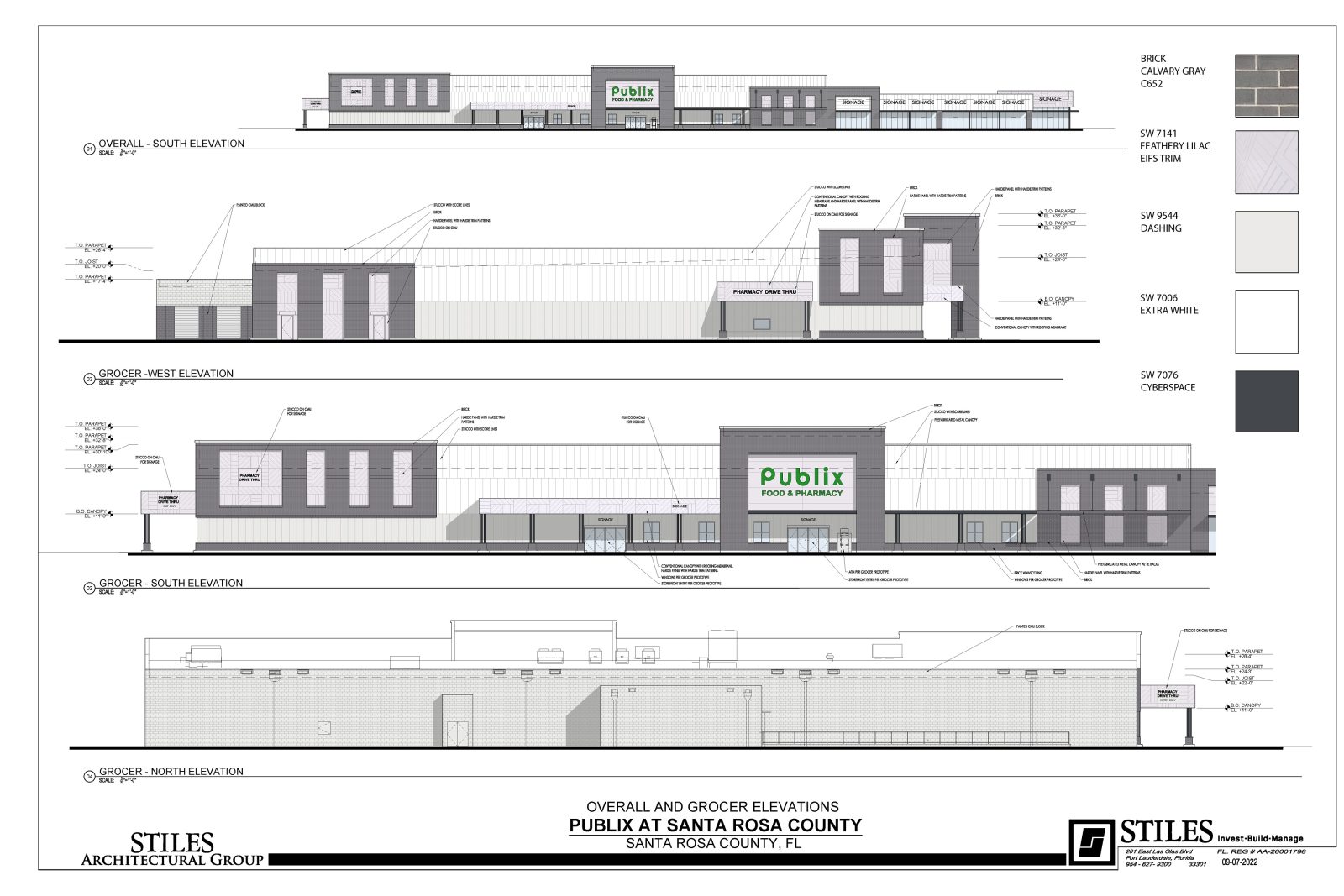 2. Present Shoppes At Midway Elevations Page 1 Small