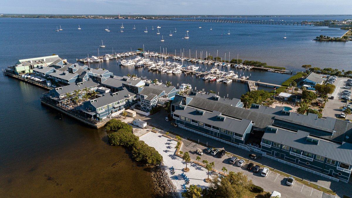 Fishermen village aerial view